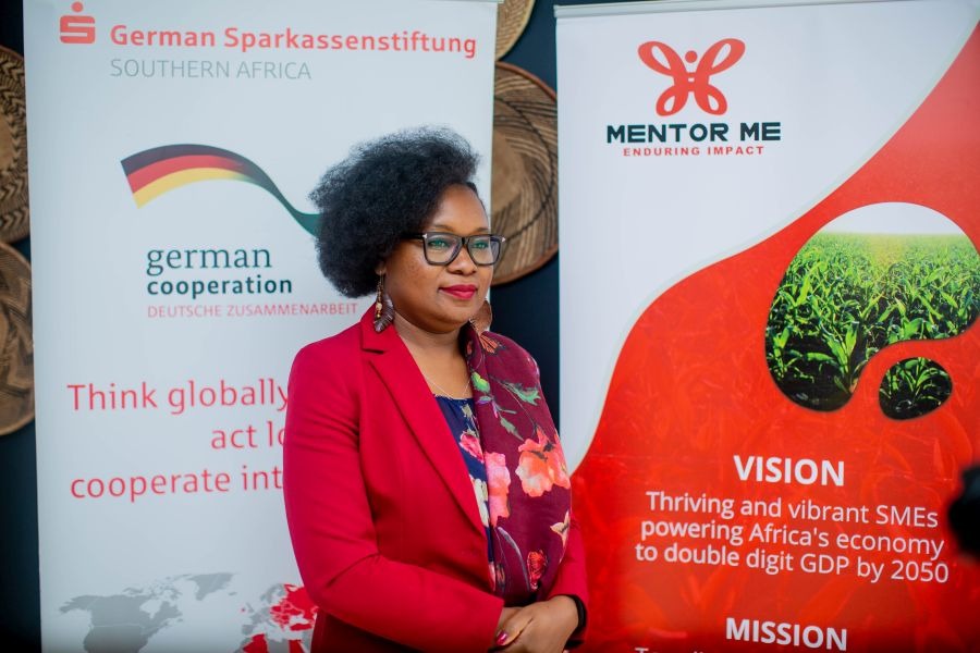 Eine Vertreterin des KKMU-Mentorship-Programms. Quelle: Deutsche Sparkassenstiftung Das KKMU-Mentorship-Programm in Sambia