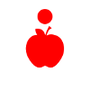 Piktogramm: Apfel. - Quelle: DSV, DSGV