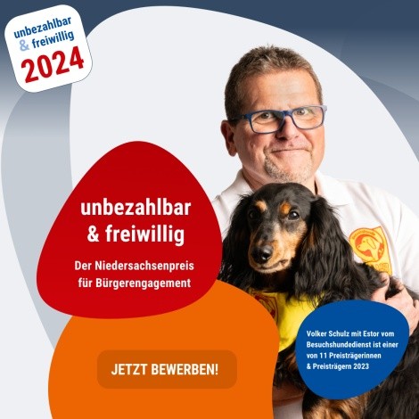 Logo des Niedersachsenpreis für Bürgerengagement 2022